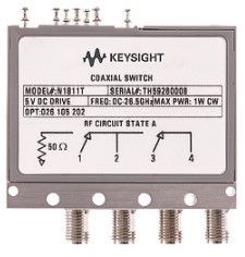 Коаксиальный коммутатор Keysight (Agilent) N1811TL, 4 порта, постоянный ток до 26,5 ГГц