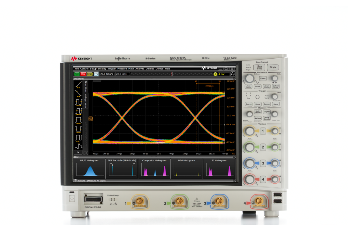 Осциллограф высокого разрешения Keysight (Agilent) MSOS804A