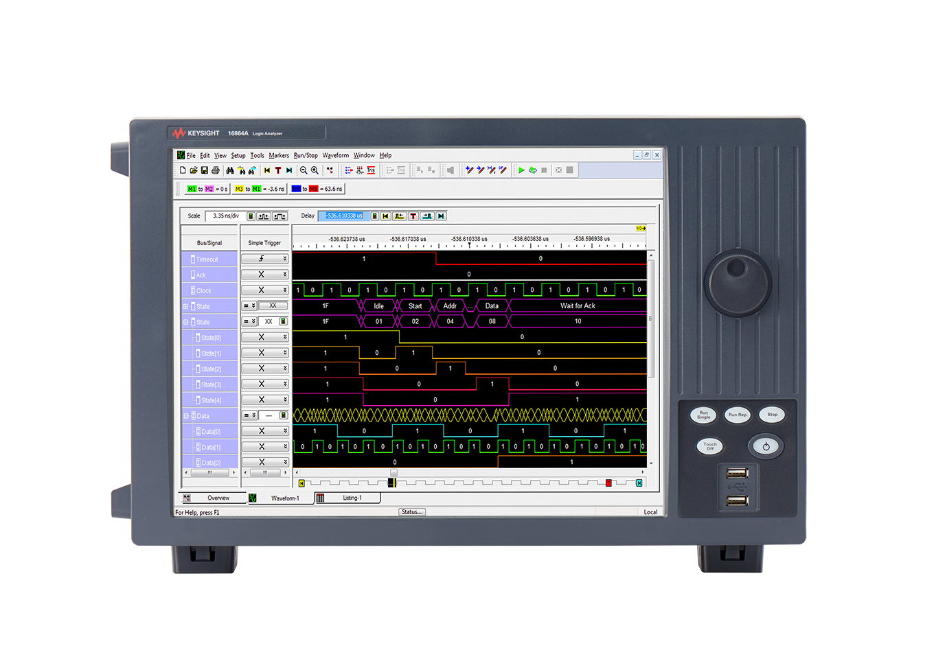 Анализатор логический портативный Keysight (Agilent) 16864A