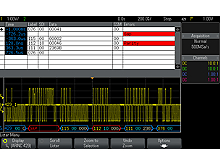 DSOX3AERO, Запуск по сигналам и декодирование данных последовательных шин MIL STD-1553 и ARINC 429. Фото N2
