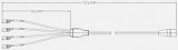 Разъем Viking Keysight (Agilent) 11713E-104, на 4 кабеля